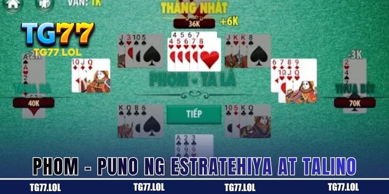 Tongits, Laro ng Diskarte at Talino